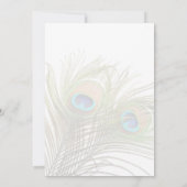 孔雀の羽婚約発表 案内状 (裏面)