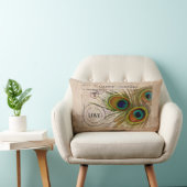 孔雀の羽愛ノート ランバークッション (椅子)