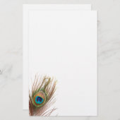 孔雀の羽文具 便箋 (正面/裏面)