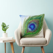 孔雀の羽根枕 クッション (椅子)