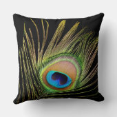 孔雀の羽根枕 クッション (裏面)