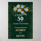 孔雀の羽根50周年結婚記念 ポスター (正面)