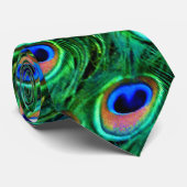 孔雀の羽根_タイ ネクタイ (ロール)