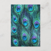 孔雀の羽根 ドラマ ウェディング - ウィッシュ ウェル エンクロージャーカード (裏面)