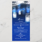 孔雀の羽根、メイソンの瓶&ストリングライトメニュー メニュー (正面)