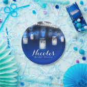 孔雀の羽根、メイソンジャー&ストリングライトパーティー ペーパープレート (パーティー)