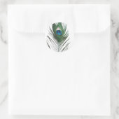 孔雀の羽根 ラウンドシール (バッグ)