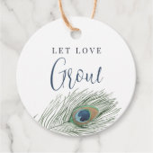 孔雀の羽根 レット・ラブ・グロウ 植物または種 フェイバータグ (正面)