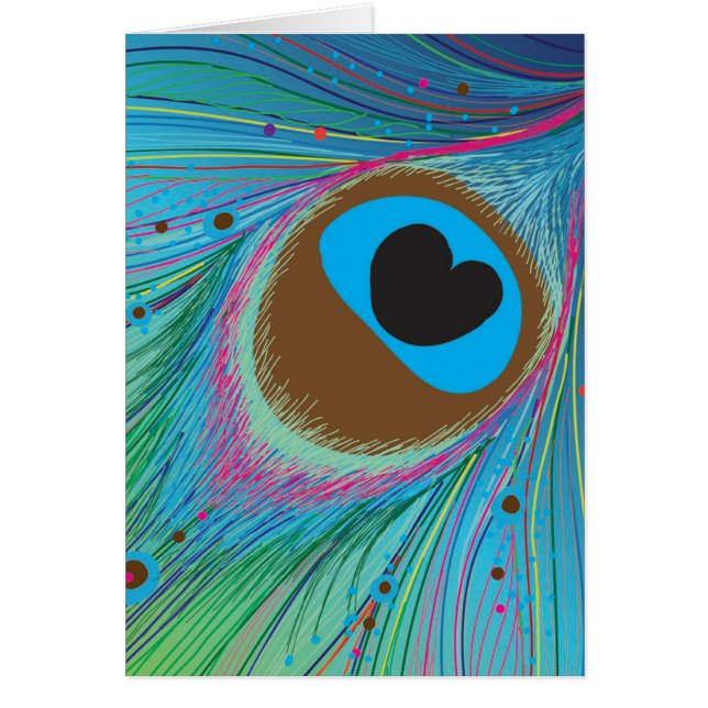 孔雀の羽毛の線の背景 (正面)