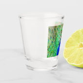 孔雀の羽毛 ショットグラス (左)