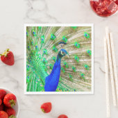 孔雀の羽毛 スタンダードランチョンナプキン (インサイチュ)