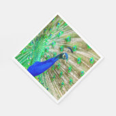 孔雀の羽毛 スタンダードランチョンナプキン (角)