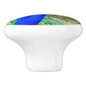 孔雀の羽毛 セラミックノブ (側面)