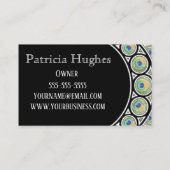 孔雀の羽縁ど 名刺 (裏面)