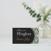 孔雀の羽縁ど 名刺 (スタンド正面)