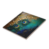 孔雀の羽金ゴールド箔のスプラッシュマーブル壁 タイル (側面)