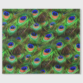 孔雀の羽7A-Bオプションラッピング紙 ラッピングペーパー (フラット)