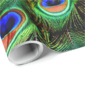 孔雀の羽7A-Bオプションラッピング紙 ラッピングペーパー (ロールコーナー)