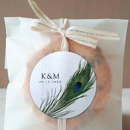 孔雀の羽 |の結婚イベント ラウンドシール