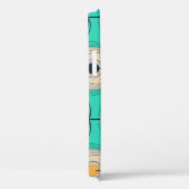 孔雀の羽：アイボリーブルーファンタジー。 Case-Mate iPhoneケース (裏面 / 右)