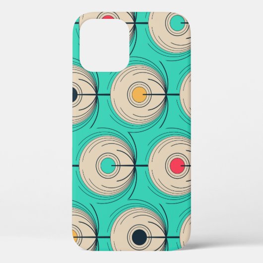 孔雀の羽：アイボリーブルーファンタジー。 Case-Mate iPhoneケース (裏面)