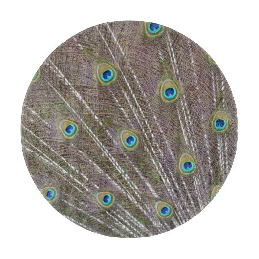 孔雀の羽 カッティングボード (正面)