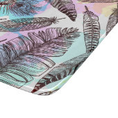 孔雀の羽 カッティングボード (角)