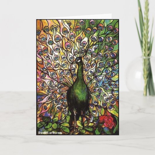 孔雀の羽 カード (正面)