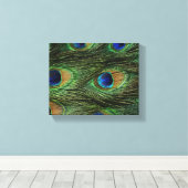 孔雀の羽 キャンバスプリント (インサイチュ (ウッドフロア))