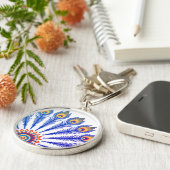 孔雀の羽 キーホルダー (側面)