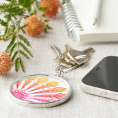 孔雀の羽 キーホルダー (側面)