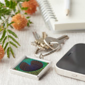 孔雀の羽 キーホルダー (側面)