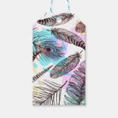 孔雀の羽 ギフトタグ (正面)