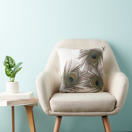 孔雀の羽 クッション (椅子)