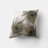 孔雀の羽 クッション (裏面)