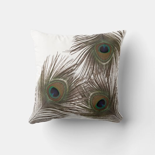 孔雀の羽 クッション (裏面)