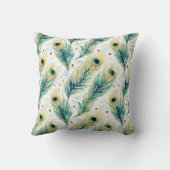 孔雀の羽 クッション (裏面)