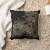 孔雀の羽 クッション (ブランケット)