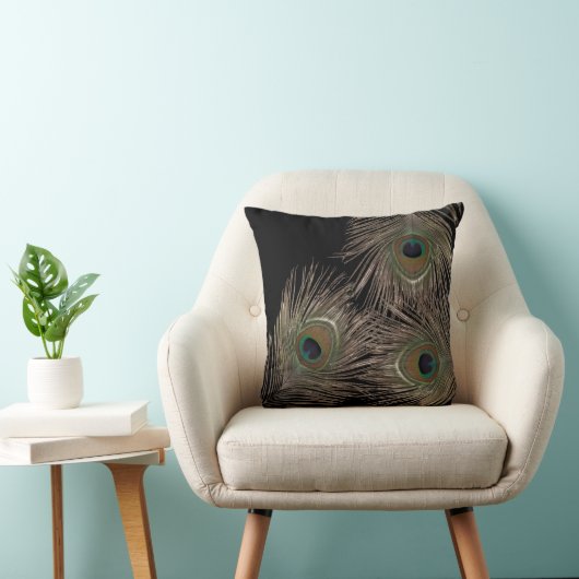 孔雀の羽 クッション (椅子)