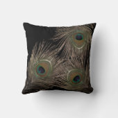 孔雀の羽 クッション (裏面)
