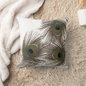 孔雀の羽 クッション (ブランケット)