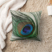 孔雀の羽 クッション (ブランケット)