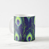 孔雀の羽 コーヒーマグカップ (正面左)