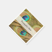 孔雀の羽 スタンダードカクテルナプキン (角)