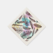 孔雀の羽 スタンダードカクテルナプキン (角)