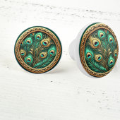 孔雀の羽 セラミックノブ