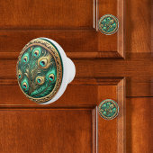 孔雀の羽 セラミックノブ