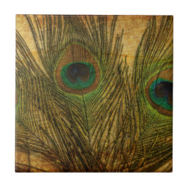 孔雀の羽 タイル