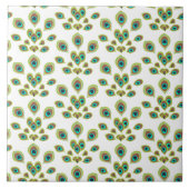 孔雀の羽 タイル (正面)