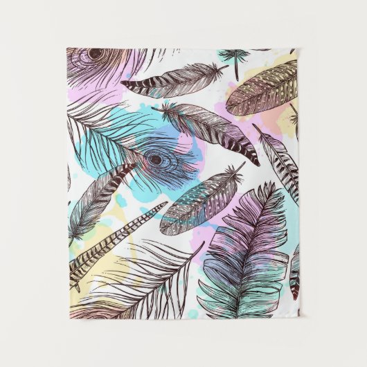 孔雀の羽 タペストリー (正面)